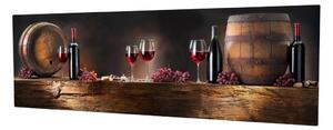 Wallity Obraz na plátně Romantic wine PC010 30x80 cm