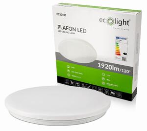 ECOLIGHT LED stropní svítidlo - 24W - IP44 - neutrální bílá