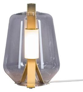 Prandina Luisa T1 stolní lampa 2700K mosaz/kouřová