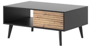 Konferenční stolek Mostero MSL104, Barva: černá / černá + dub artisan Mirjan24 5903211251023