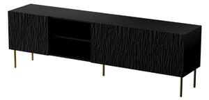 TV stolek Lameller, Barva: černý / černý + zlatý Mirjan24 5903211209642