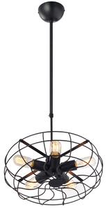 ACA DECOR Závěsné svítidlo Army ventilator, 5xE27