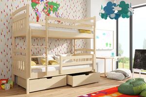 Dětská postel 80 cm Galvin (s roštem a úl. prostorem) (borovice). Vlastní profesionální přeprava až k Vám domů 1013340