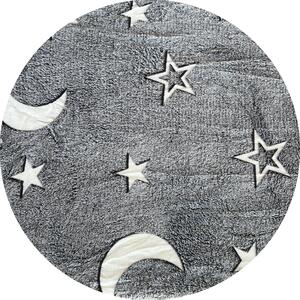 Numberoplus Svíticí povlečení mikroflanel Planetarium, 140 x 200 cm, 70 x 90 Barva: Tmavě šedá