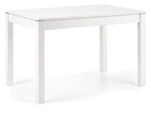 Rozkládací jídelní stůl 118-158 cm Mauric (bílá) (pro 4 6 osob)