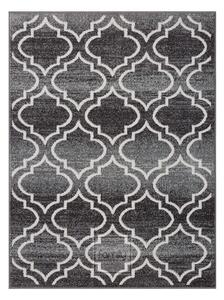 Originální šedý koberec ve skandinávském stylu