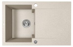 Kuchinox Chichi, granite sink - 1-komorový drez s odkvapem, LAV-SBH_411Y