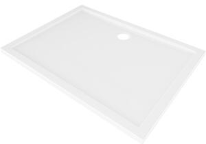 Mexen, Mexen Flow obdélníková sprchová vanička slim 70 x 75 cm, bílý lesk - 46R107075