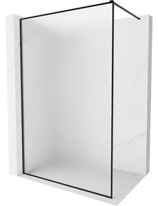 Mexen, Mexen Kioto-XF sprchová stěna s rámem 80 x 202 cm, 10 mm matná, černá - 800-080-104-70-30-X