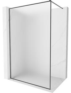 Mexen, Mexen Kioto-XF sprchová stěna s rámem 60 x 202 cm, matná 10 mm, pistolově šedá kartáčovaná - 800-060-104-66-30-X