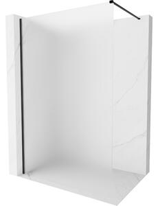 Mexen, Mexen Kioto-X sprchová stěna 60 x 200 cm, matná 10 mm, černá - 800-060-101-70-30-X