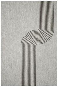 Šňůrkový oboustranný koberec Brussels 205631/11020 stříbrný / šedý / grafitový