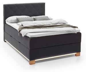 POSTEL BOXSPRING, 140/200 cm, antracitová Xora - Jednolůžkové postele, Online Only