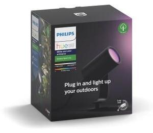 17428/30/P7 Hue WACA Lily venkovní spotové LED svítidlo 8W 650lm 2200-6500K IP65 RGB černá +adaptér