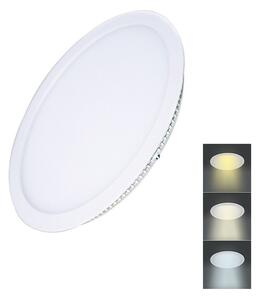 SOLIGHT LED mini panel CCT, podhledový, 12W, 900lm, 3000K, 4000K, 6000K, kulatý