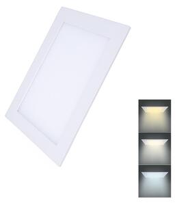 SOLIGHT LED mini panel CCT, podhledový, 12W, 900lm, 3000K, 4000K, 6000K, čtvercový