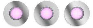HUE WACA Xamento podhledové LED svítídlo 3x GU10 5.7W 350lm 2000-6500K RGB IP44, chrom