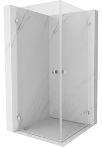 Mexen Lunar-B Duo,, výklopný sprchový kout 70 x 70 cm, 8mm čiré sklo, chromový profil, 832-070L-070P-01-00