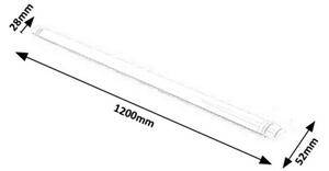 Rabalux LED svítidlo pod kuchyňskou linku Drop Light 40W | 3200lm | 4000K | IP65 | 120cm
