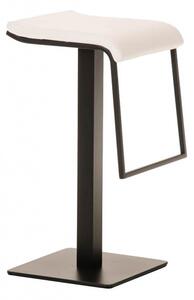 Barová židle Prisma koženka, výška 78 cm, černá - bílá