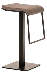 Barová židle Prisma, látkový potah, výška 78 cm, černá - šedá