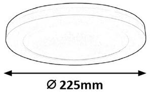 Rabalux LED stropní svítidlo Sonnet 1x18W | 1880lm | 4000K | IP20 - průměr 22,5cm, bílé