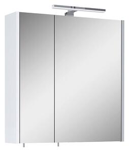 Riva Vulcano Zrcadlová skříňka s LED osvětlením, 61 × 60 × 14 cm