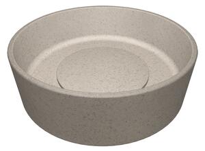 Laveo Perl, granitové umyvadlo na desku 360x360x115 mm, béžová, LAV-VGP1410T