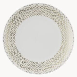 Sada dezertních talířů z kostního porcelánu Jade, 6 dílů