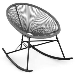 Blumfeldt Roquetas Chair, houpací křeslo, retro design, 4 mm pletivo, šedé