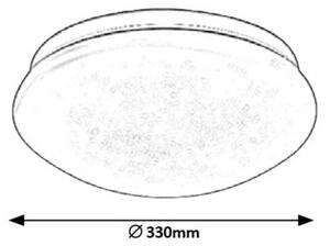 Rabalux LED přisazené stropní svítidlo Lucas 18W | 1140lm | 4000K | IP20 | 33cm - kruhové bílé