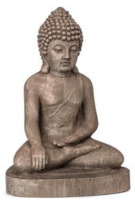 Blumfeldt Gautama, zahradní socha, 43 x 61 x 34 cm, fibreclay, hnědá