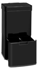 Klarstein TouchLess Black Stainless Steel, odpadkový koš, senzor, 72 l, černý