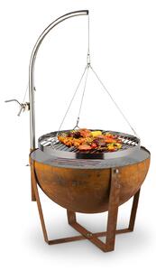 Blumfeldt Blum Fire Globe, ohniště s grilem, Ø 60 cm, ocel