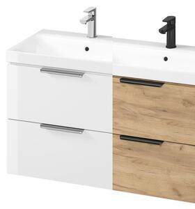 Cersanit Malika, závěsná umyvadlová skříňka 794x450x551 mm, bílá lesklá, S598-048-DSM