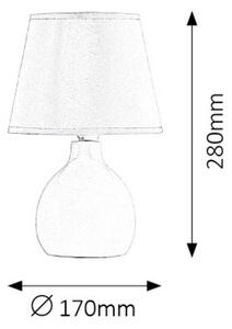 Rabalux INGRID stolní lampičkamax. 1x40W | E14 | IP20 - zelená