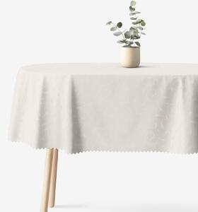 Goldea sváteční oválný teflonový ubrus - smetanový s velkými ornamenty 140 x 240 cm