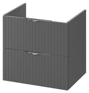 Cersanit Tirso, závěsná skříňka pod umyvadlo 594x447x572 mm, černá matná, S1017-010