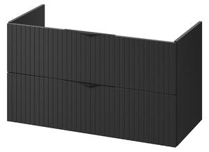 Cersanit Tirso, závěsná skříňka pod umyvadlo 994x447x572 mm, černá matná, S1017-012