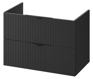 Cersanit Tirso, závěsná skříňka pod umyvadlo 794x447x572 mm, černá matná, S1017-011