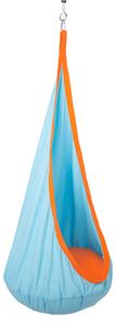 Závěsné houpací křeslo Sentra (modrá + oranžová). Vlastní profesionální přeprava až k Vám domů 1021458