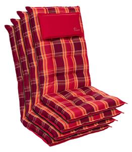 Blumfeldt Sylt, čalouněná podložka, podložka na židli, podložka na výše polohovací křeslo, polštář, polyester, 50 × 120 × 9 cm, 4x čalounění