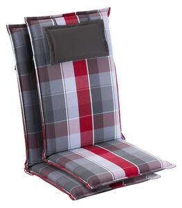 Blumfeldt Donau, polstry, polstry na židli, vysoké opěradlo, zahradní židle, polyester 50 x 120 x 6 cm, 2 x podložka