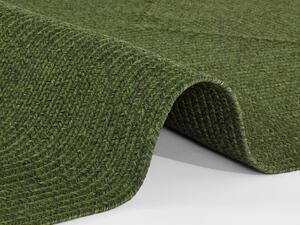 NORTHRUGS - Hanse Home koberce Kusový koberec Braided 105554 Green kruh – na ven i na doma - 150x150 (průměr) kruh cm