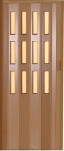 Luciana Shrnovací dveře, 730 × 2000 mm, buk světlý, prosklené