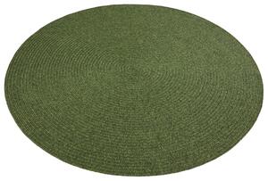 NORTHRUGS - Hanse Home koberce Kusový koberec Braided 105554 Green kruh – na ven i na doma - 150x150 (průměr) kruh cm