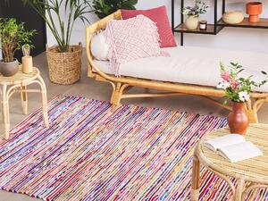 Různobarevný bavlněný koberec ve světlém odstínu 160x230 cm BARTIN