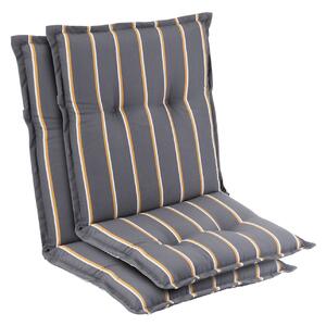 Blumfeldt Prato, čalouněná podložka, podložka na židli, podložka na nižší polohovací křeslo, na zahradní židli, polyester, 50 x 100 x 8 cm, 2 x sedák