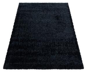 Ayyildiz, Chlupatý kusový koberec Brilliant Shaggy 4200 Black | Černá Typ: 80x250 cm
