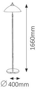 Rabalux REGINA stojací lampa 1x40W/E14 /IP20 - bronzová